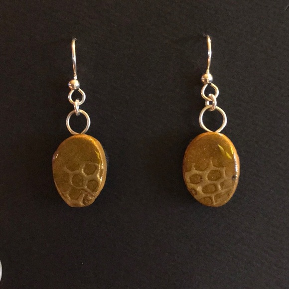 Polymer Clay Earrings w/solid silver - Picture 1 of 1